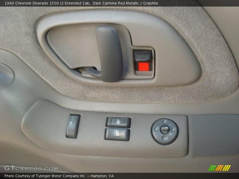 Dark Carmine Red Metallic / Graphite 1999 Chevrolet Silverado 1500 LS Extended Cab