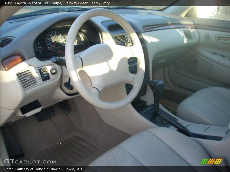 Fairway Green Pearl / Ivory 1999 Toyota Solara SLE V6 Coupe