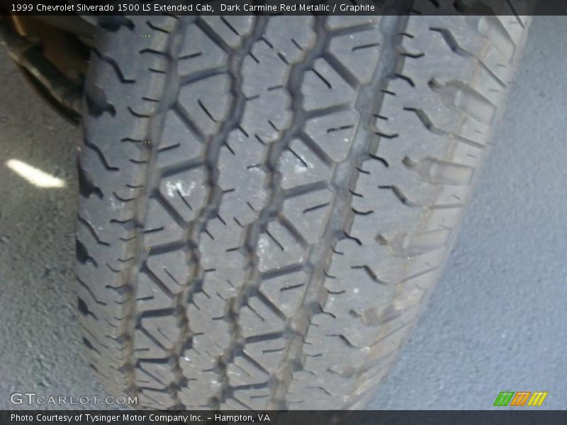 Dark Carmine Red Metallic / Graphite 1999 Chevrolet Silverado 1500 LS Extended Cab