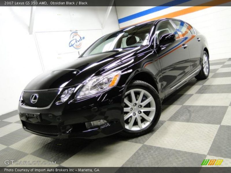 Obsidian Black / Black 2007 Lexus GS 350 AWD