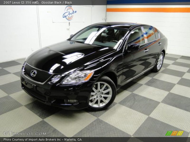 Obsidian Black / Black 2007 Lexus GS 350 AWD