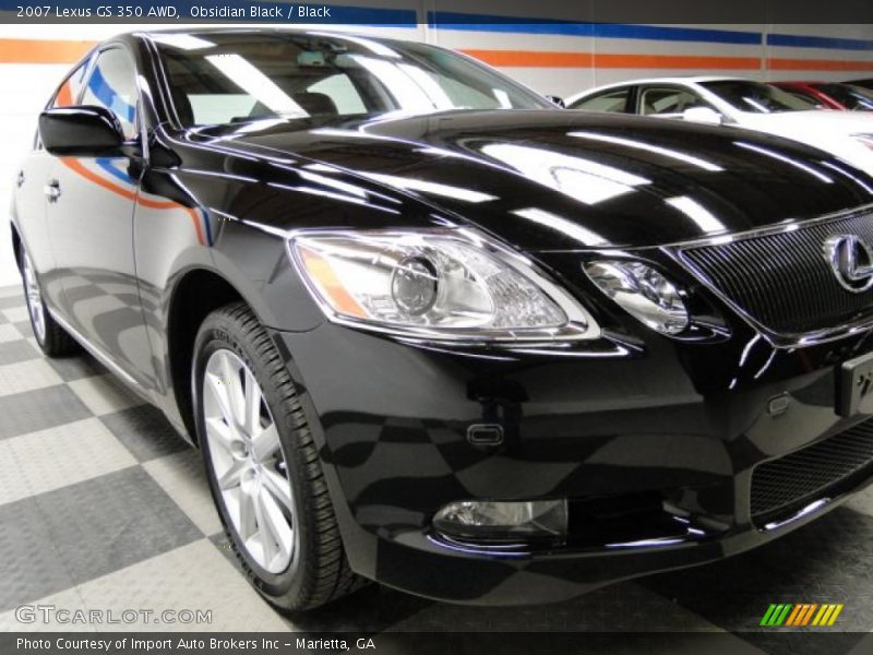 Obsidian Black / Black 2007 Lexus GS 350 AWD