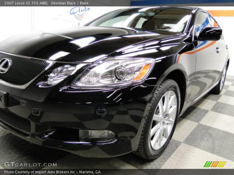 Obsidian Black / Black 2007 Lexus GS 350 AWD