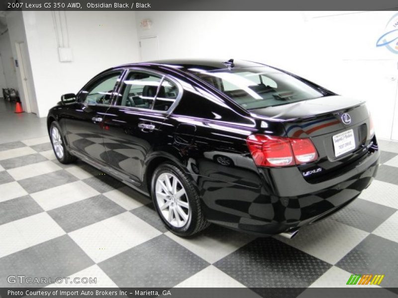 Obsidian Black / Black 2007 Lexus GS 350 AWD