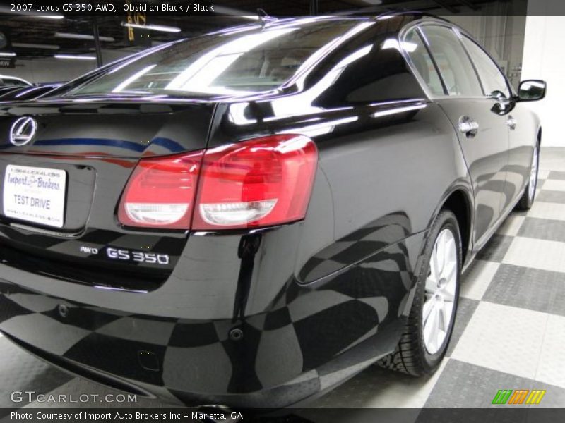 Obsidian Black / Black 2007 Lexus GS 350 AWD