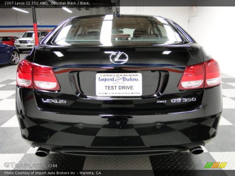 Obsidian Black / Black 2007 Lexus GS 350 AWD