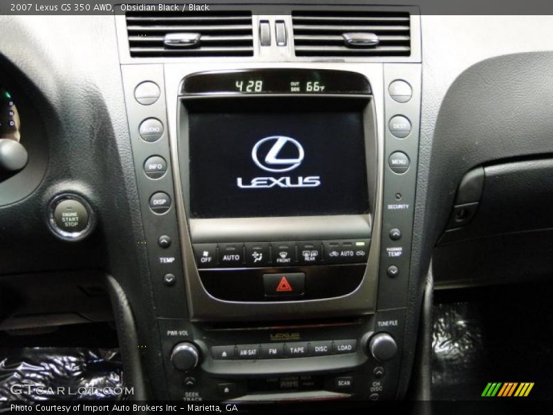 Obsidian Black / Black 2007 Lexus GS 350 AWD