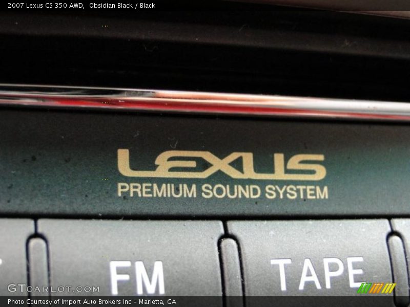 Obsidian Black / Black 2007 Lexus GS 350 AWD