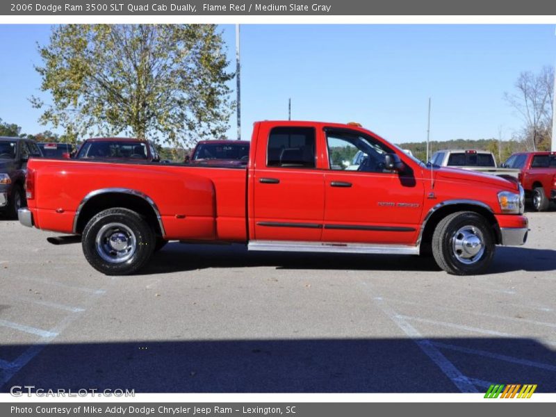 Flame Red / Medium Slate Gray 2006 Dodge Ram 3500 SLT Quad Cab Dually