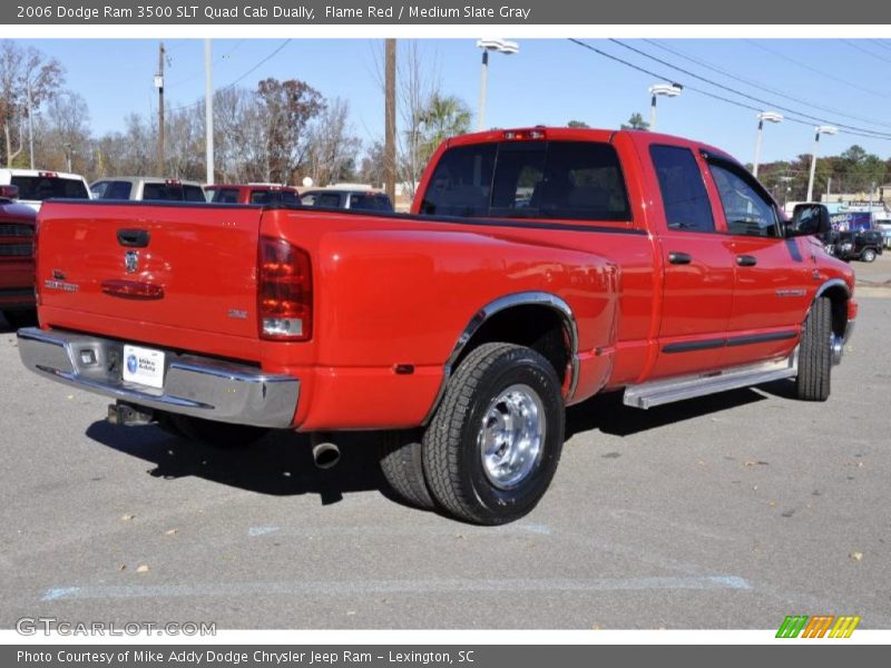 Flame Red / Medium Slate Gray 2006 Dodge Ram 3500 SLT Quad Cab Dually