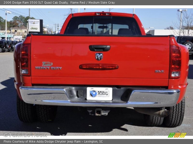 Flame Red / Medium Slate Gray 2006 Dodge Ram 3500 SLT Quad Cab Dually