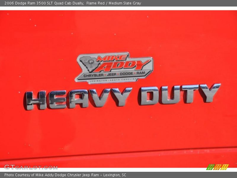 Flame Red / Medium Slate Gray 2006 Dodge Ram 3500 SLT Quad Cab Dually