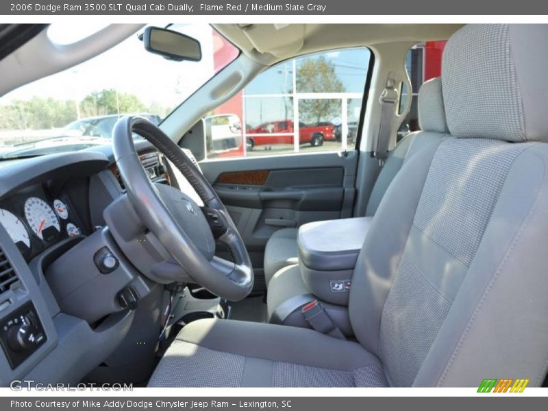 Flame Red / Medium Slate Gray 2006 Dodge Ram 3500 SLT Quad Cab Dually