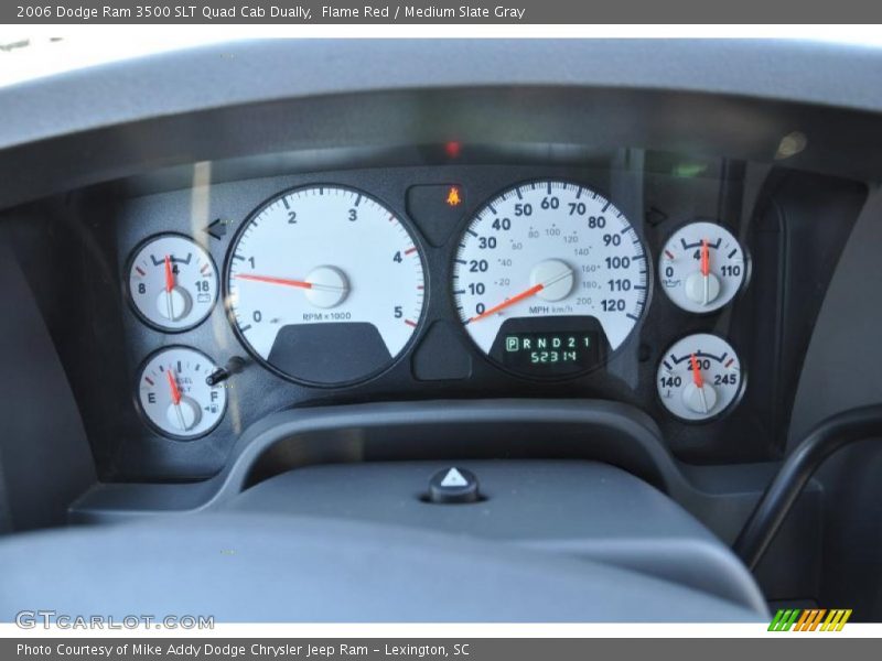 Flame Red / Medium Slate Gray 2006 Dodge Ram 3500 SLT Quad Cab Dually