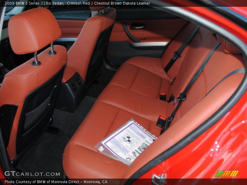  2009 3 Series 328xi Sedan Chestnut Brown Dakota Leather Interior