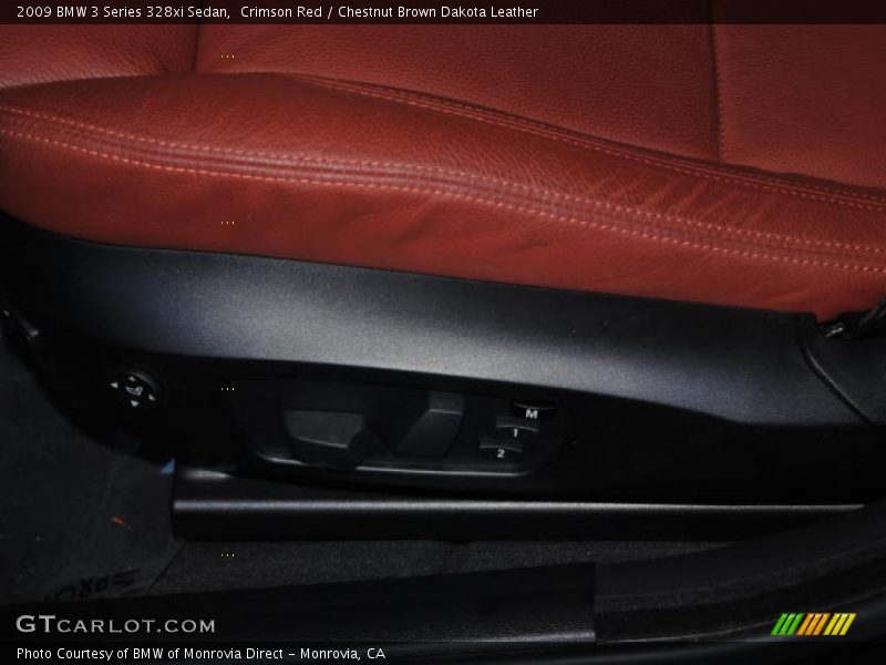 Crimson Red / Chestnut Brown Dakota Leather 2009 BMW 3 Series 328xi Sedan