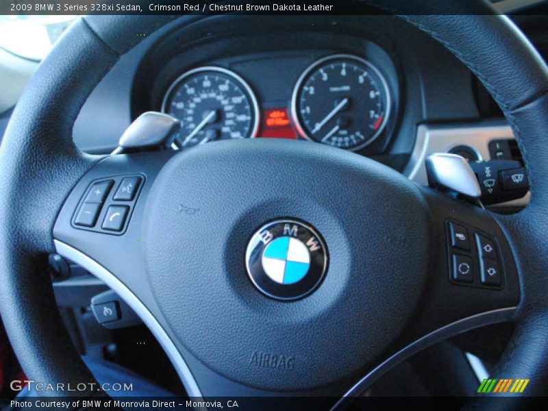 Crimson Red / Chestnut Brown Dakota Leather 2009 BMW 3 Series 328xi Sedan