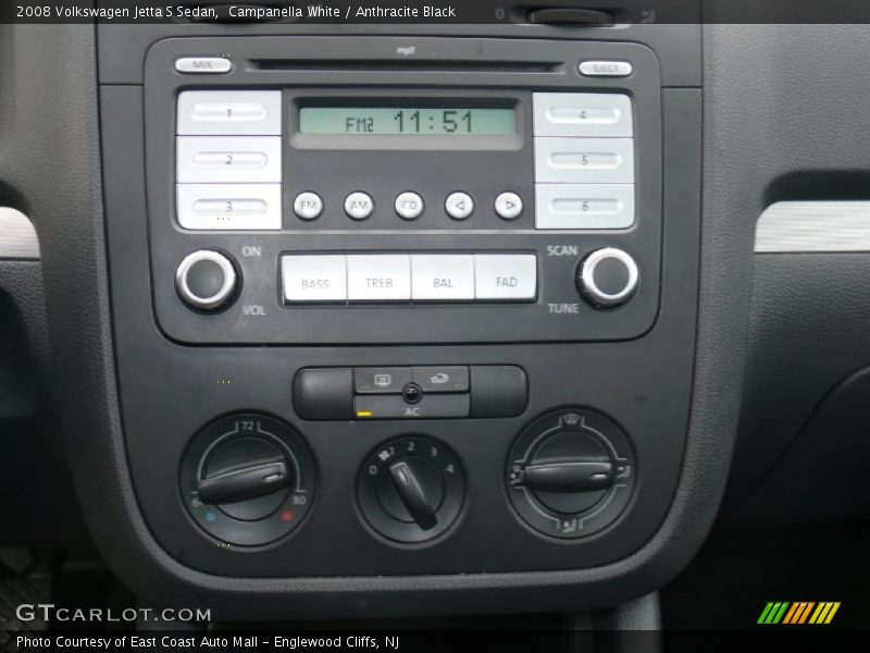 Campanella White / Anthracite Black 2008 Volkswagen Jetta S Sedan