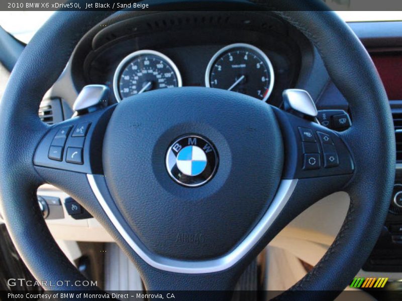Jet Black / Sand Beige 2010 BMW X6 xDrive50i