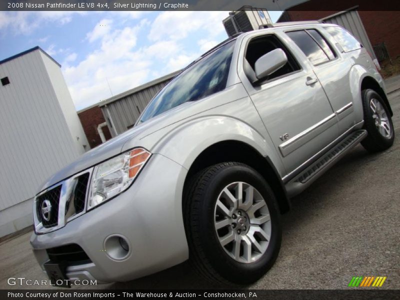 Silver Lightning / Graphite 2008 Nissan Pathfinder LE V8 4x4