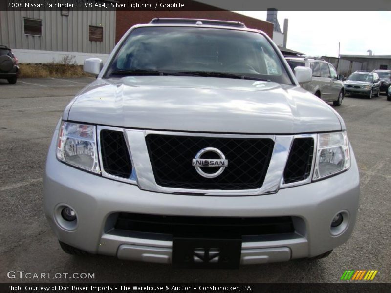 Silver Lightning / Graphite 2008 Nissan Pathfinder LE V8 4x4