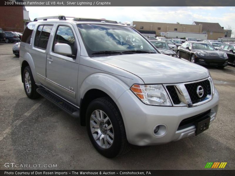 Silver Lightning / Graphite 2008 Nissan Pathfinder LE V8 4x4
