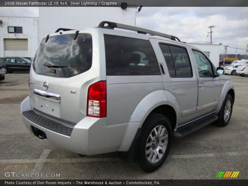 Silver Lightning / Graphite 2008 Nissan Pathfinder LE V8 4x4