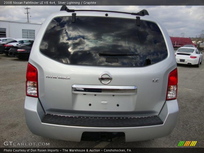 Silver Lightning / Graphite 2008 Nissan Pathfinder LE V8 4x4