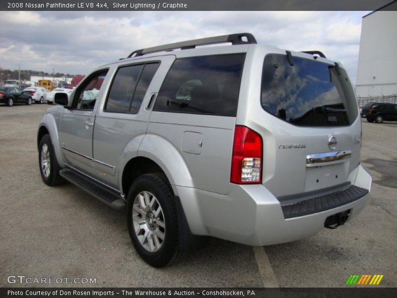  2008 Pathfinder LE V8 4x4 Silver Lightning