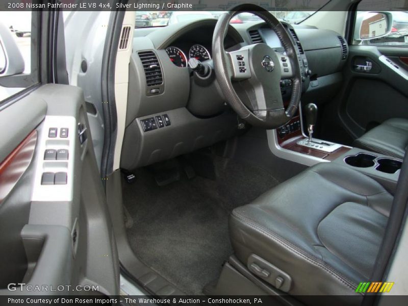 Graphite Interior - 2008 Pathfinder LE V8 4x4 