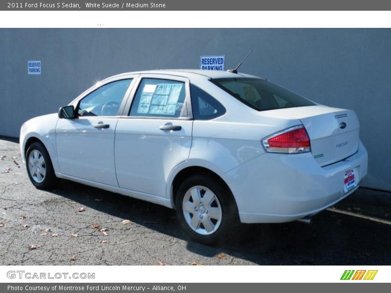 White Suede / Medium Stone 2011 Ford Focus S Sedan