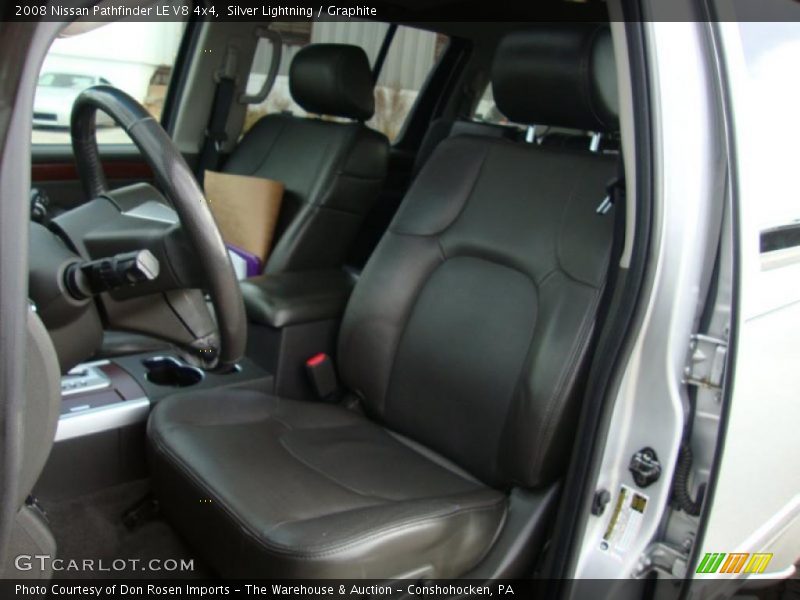 Silver Lightning / Graphite 2008 Nissan Pathfinder LE V8 4x4