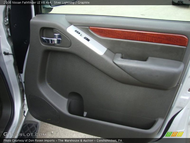 Silver Lightning / Graphite 2008 Nissan Pathfinder LE V8 4x4