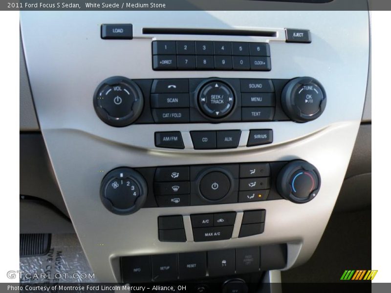 White Suede / Medium Stone 2011 Ford Focus S Sedan
