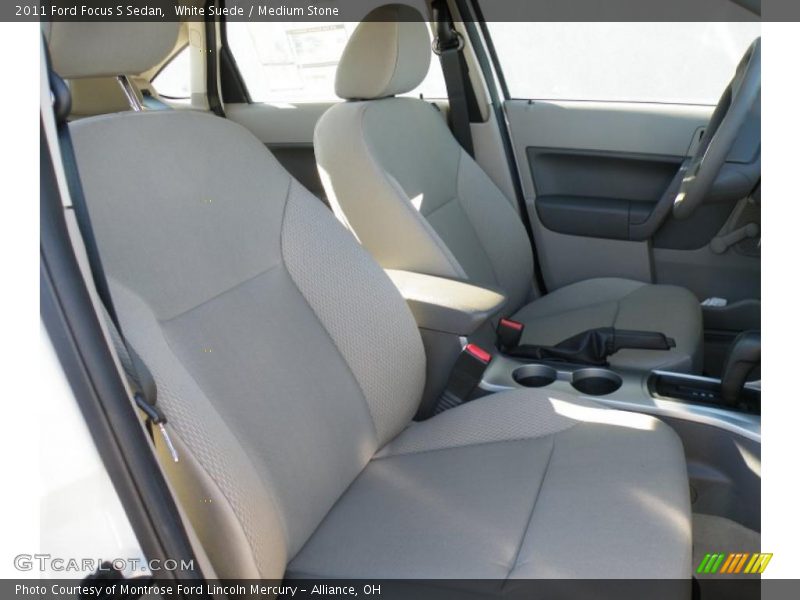 White Suede / Medium Stone 2011 Ford Focus S Sedan