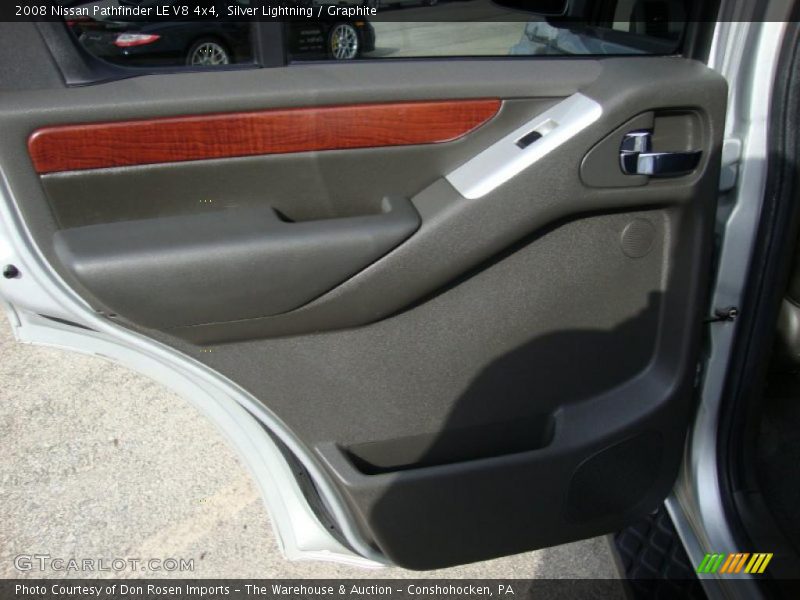 Silver Lightning / Graphite 2008 Nissan Pathfinder LE V8 4x4