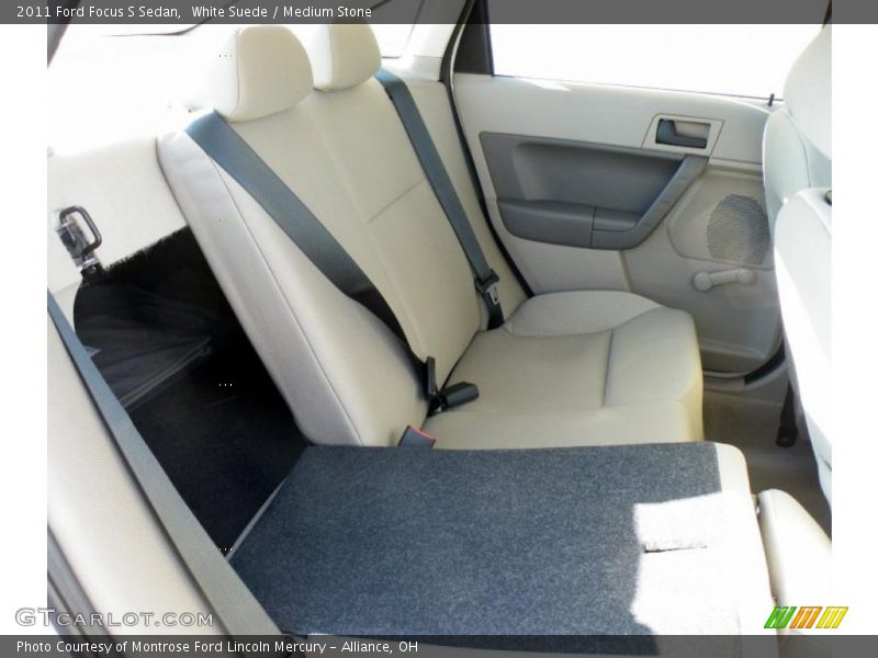 White Suede / Medium Stone 2011 Ford Focus S Sedan