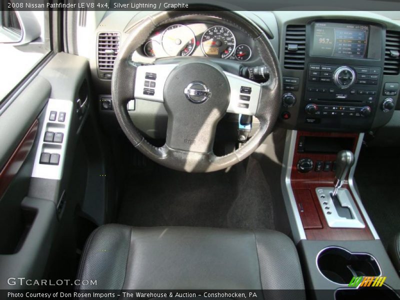 Silver Lightning / Graphite 2008 Nissan Pathfinder LE V8 4x4