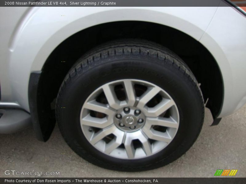 Silver Lightning / Graphite 2008 Nissan Pathfinder LE V8 4x4