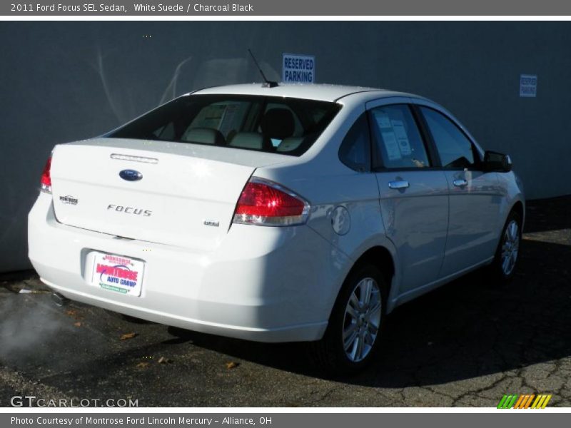 White Suede / Charcoal Black 2011 Ford Focus SEL Sedan