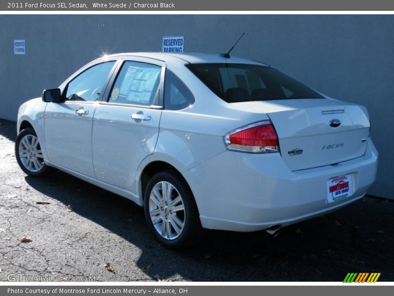 White Suede / Charcoal Black 2011 Ford Focus SEL Sedan
