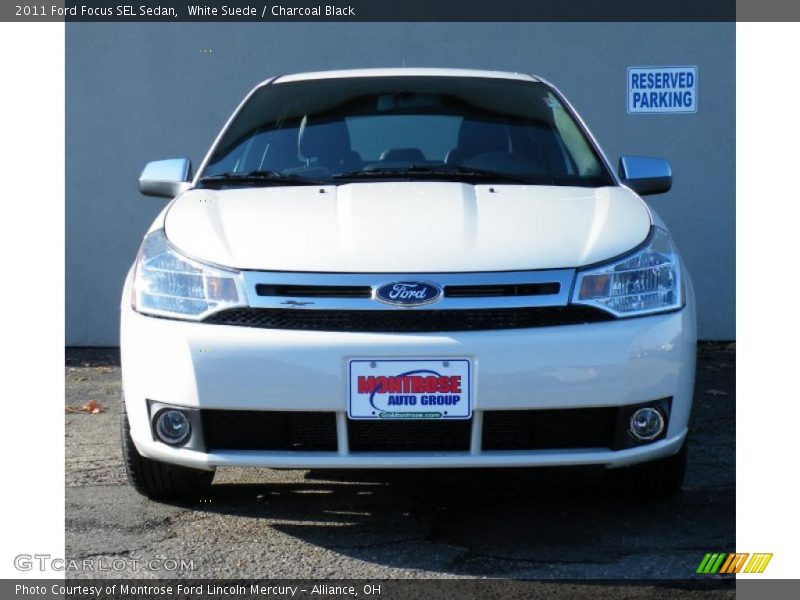 White Suede / Charcoal Black 2011 Ford Focus SEL Sedan