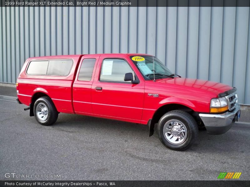 Bright Red / Medium Graphite 1999 Ford Ranger XLT Extended Cab