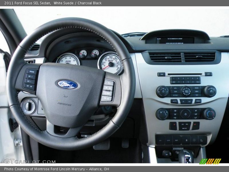 White Suede / Charcoal Black 2011 Ford Focus SEL Sedan