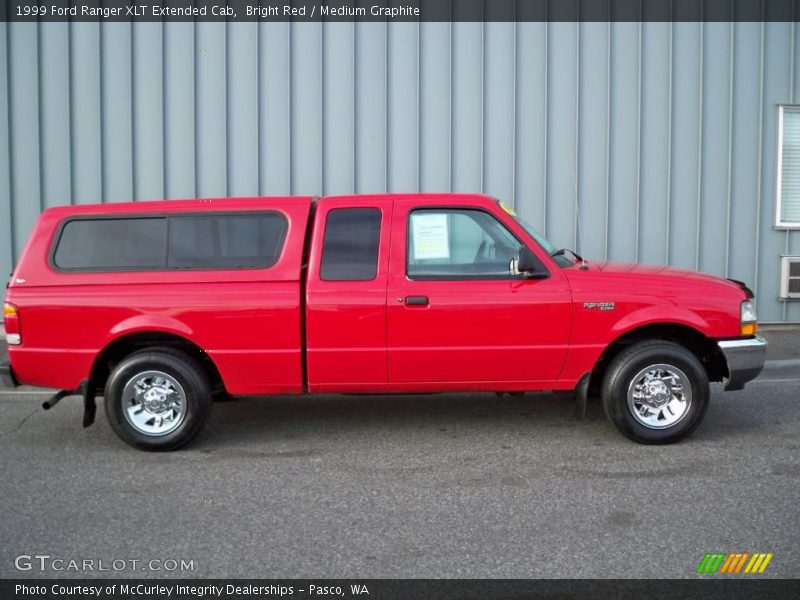 Bright Red / Medium Graphite 1999 Ford Ranger XLT Extended Cab