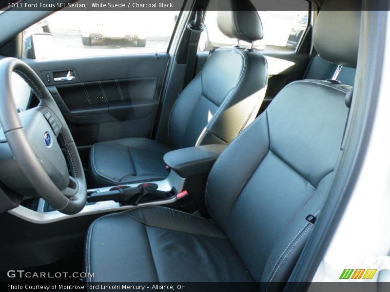 White Suede / Charcoal Black 2011 Ford Focus SEL Sedan
