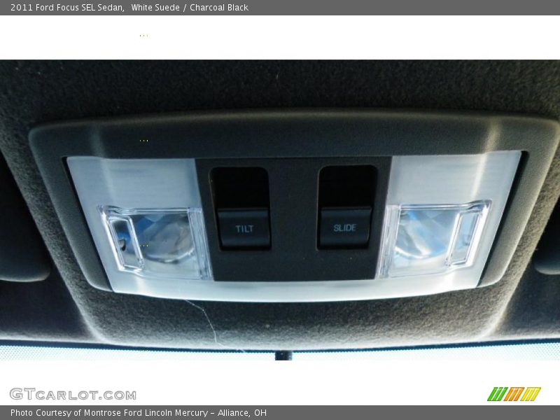 White Suede / Charcoal Black 2011 Ford Focus SEL Sedan