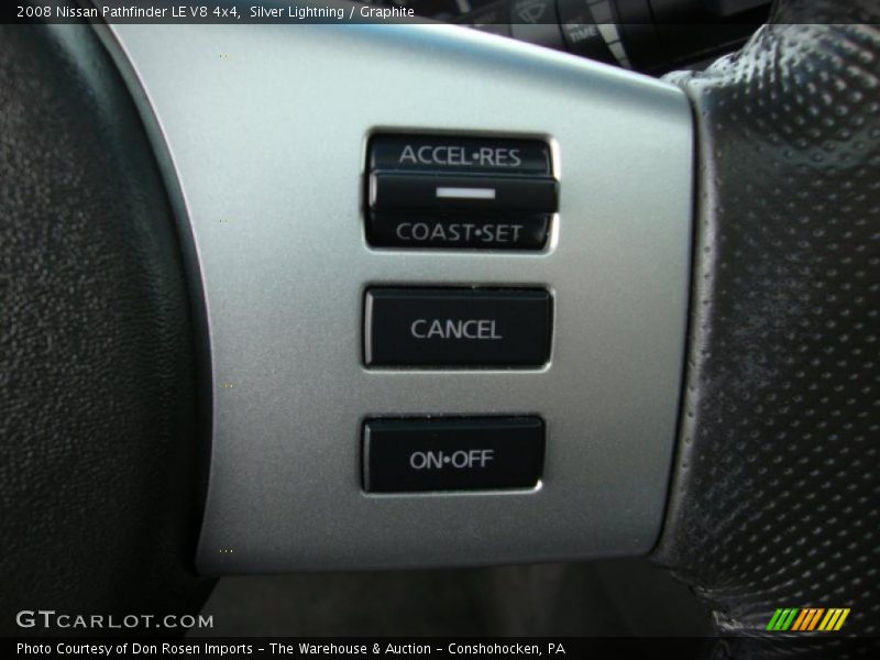 Silver Lightning / Graphite 2008 Nissan Pathfinder LE V8 4x4