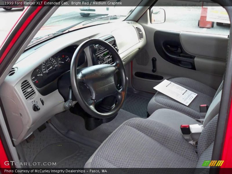 Bright Red / Medium Graphite 1999 Ford Ranger XLT Extended Cab