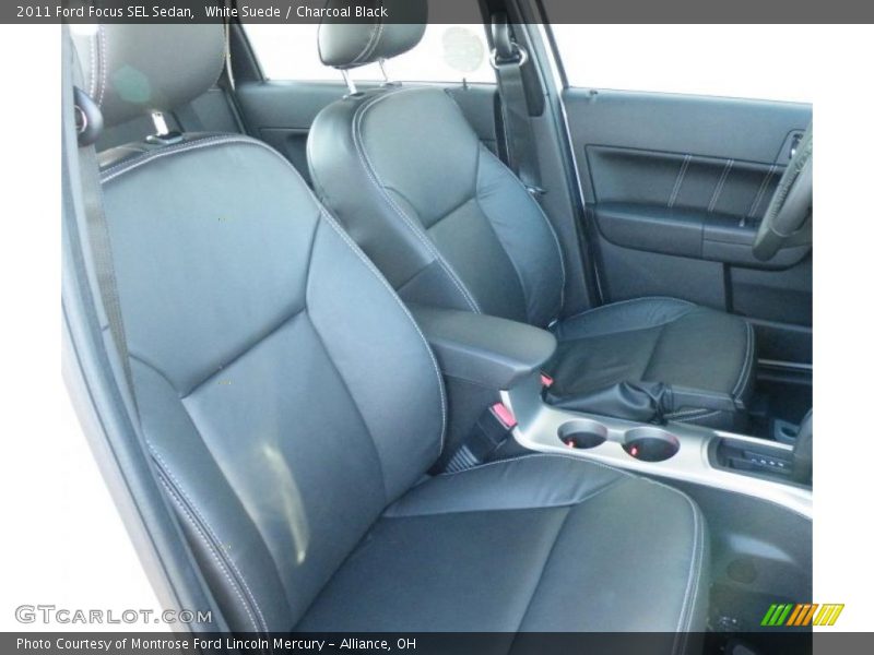 White Suede / Charcoal Black 2011 Ford Focus SEL Sedan